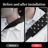Bling Car Seat Belt Cover, 2PCS Rhinestone Cute Bow Comfort Vehicle Seatbelt Shoulder Pad, Diamond Automotive Interior Harness Neck Cushion Protector