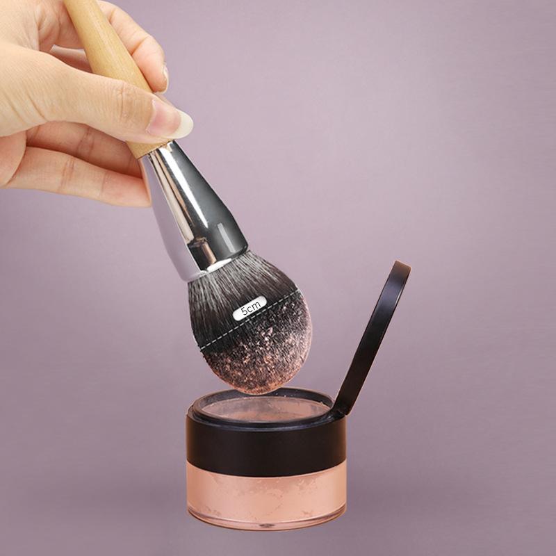 Supergroßer Puderpinsel Superweiches Haar Puderpinsel Großer Bionischer Honigpuderpinsel Reines Massivholz Setting Blush Make-up-Pinsel
