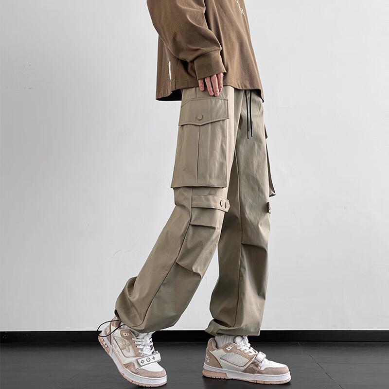 Men's High-Street Techwear Straight Leg Cargo Pants