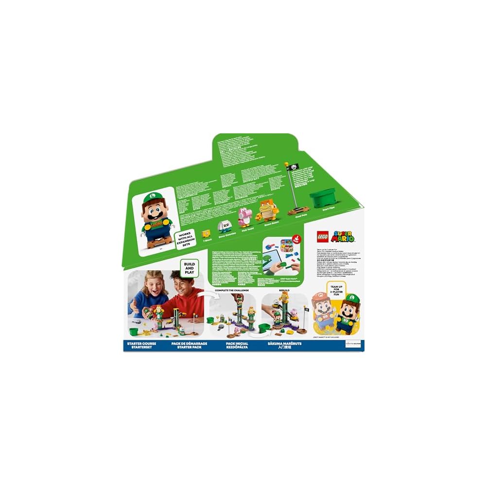 LEGO Super Mario Luigi Starter Set 71387 Adventure Toy for Boys and Girls Educational Figure Game 6 Years and Up