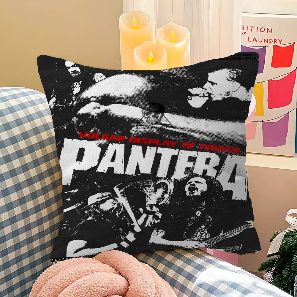 P-Pantera Rock Band Cushion Cover Polyester Sofa Cushions Decorative Throw Pillows Home Decoration Pillowcover