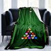 Billiard Pool Throw Blanket, Sports Theme Blanket for Sofa Bed Travel Office Home Decor