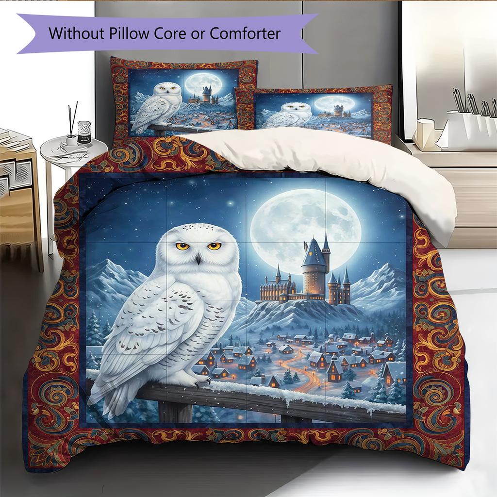 Cartoon Pattern Bedding Quilt Set Quilt Cover Pillowcase Home Decoration Birthday Gift (1 * duvet cover + 2 * pillowcase, without core)