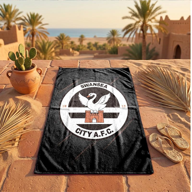 Swansea City Thema Strandtuch Weich Schnell?Trockenes Handtuch für den Sommerstrandurlaub beim Schwimmen