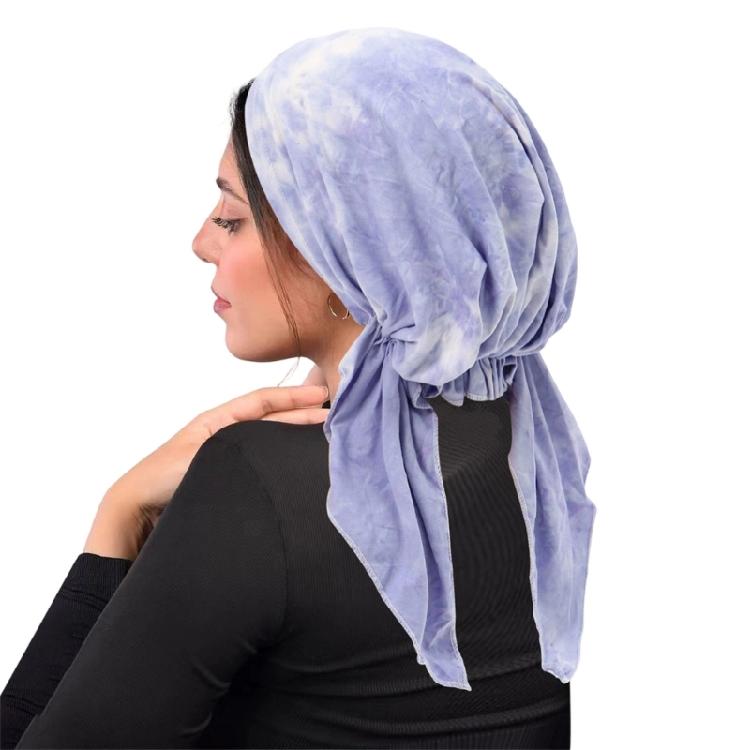 

Colorful Tie Dyes Bandana Elastic Hair Wrap Cover Hat Secure For Long Short Hair
