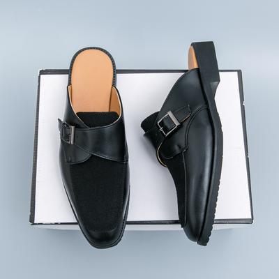 Summer Fashion Mules Casual Half Slippers Genuine Leather Men’s Half Shoes for Men Shoes Designer Shoes Fashion Loafers Luxury
