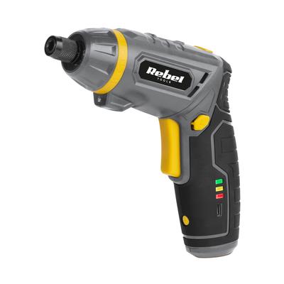 4V Rebel Cordless Screwdriver Set 54 Bits Magnetic Adapter