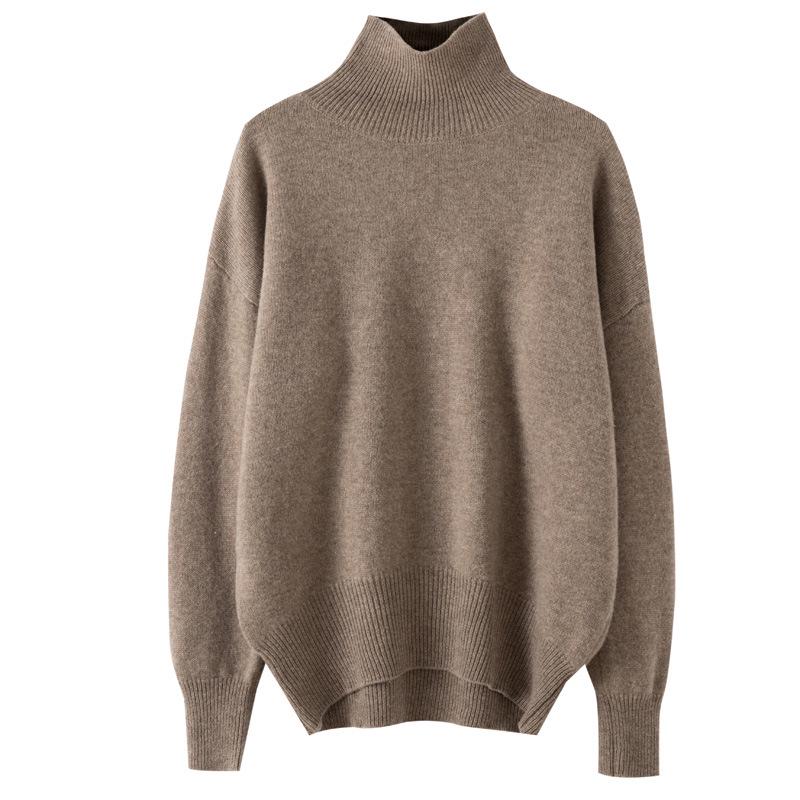 Autumn Street Style: Versatile Japanese Wool Knit Long Sleeve Top