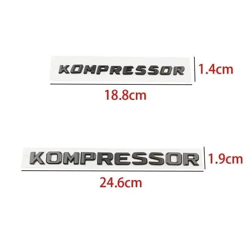 3D ABS kompresorová písmena, emblém, odznak, samolepka na auto, nálepky na zadní blatník kufru, samolepky pro C230 C200 C180 SLK CLK 200k SL CLS