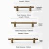 New Solid Brass Cabinet Handles Vintage Modern Drawer Pulls Minimalist Door Knobs Kitchen