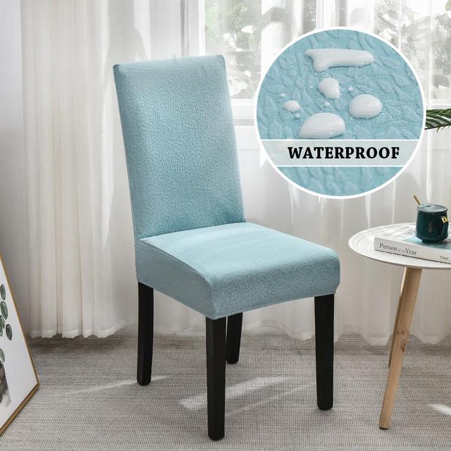 Stretch-wasserdichte Stuhlhussen für Esszimmer, Schonbezug für Stuhl, Hotel, Wohnzimmer, Küche, Esszimmerstuhlbezug