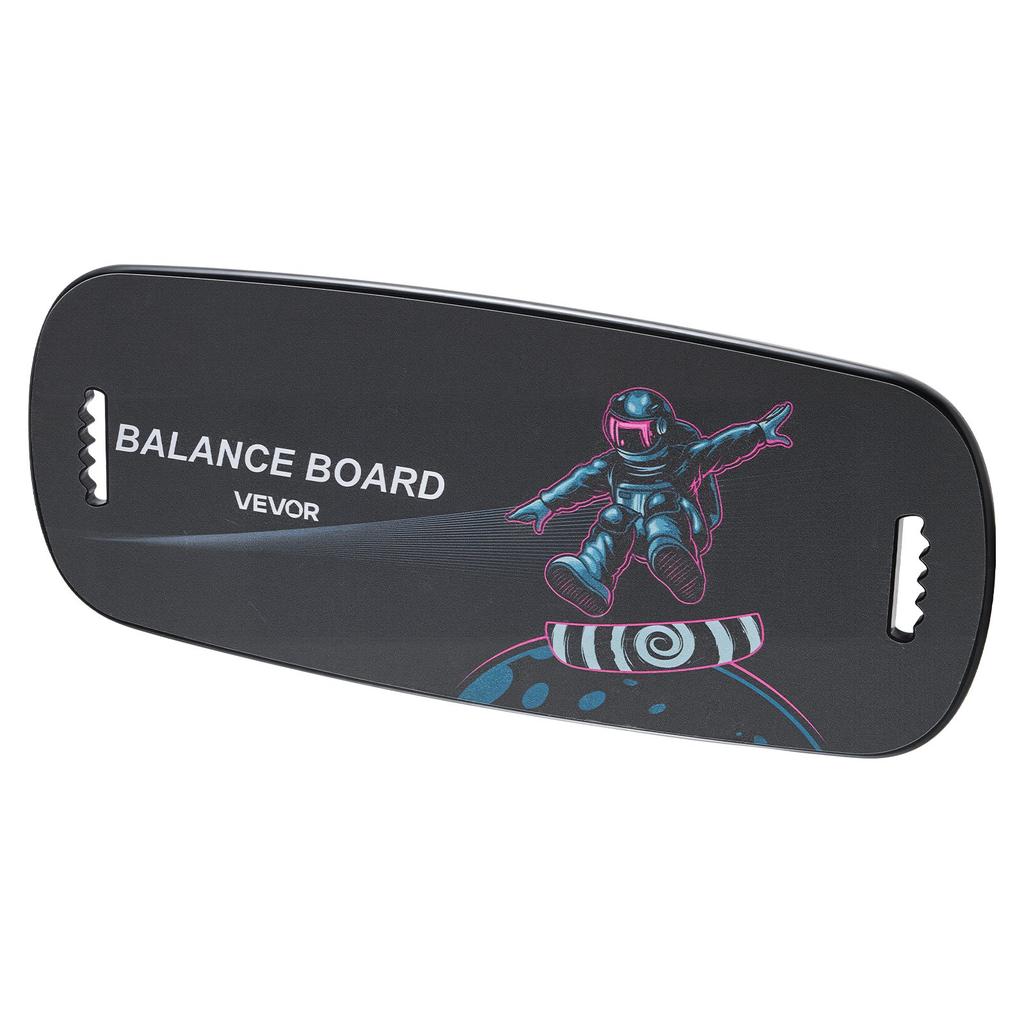 VEVOR Balance Board, 2-in-1 Wobble Board Trainer for Adults, Premium Wooden Balance Training Equipment, with Roller, Magnetic Stoppers, Storage Rack