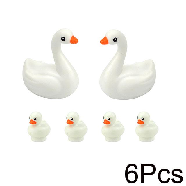 MOC Animals Building Blocks Flamingo Swan Otter Cat Dog Pug Chick Duck Eagle Sheep Owl Rabbit DIY Model Brick Toys for Children