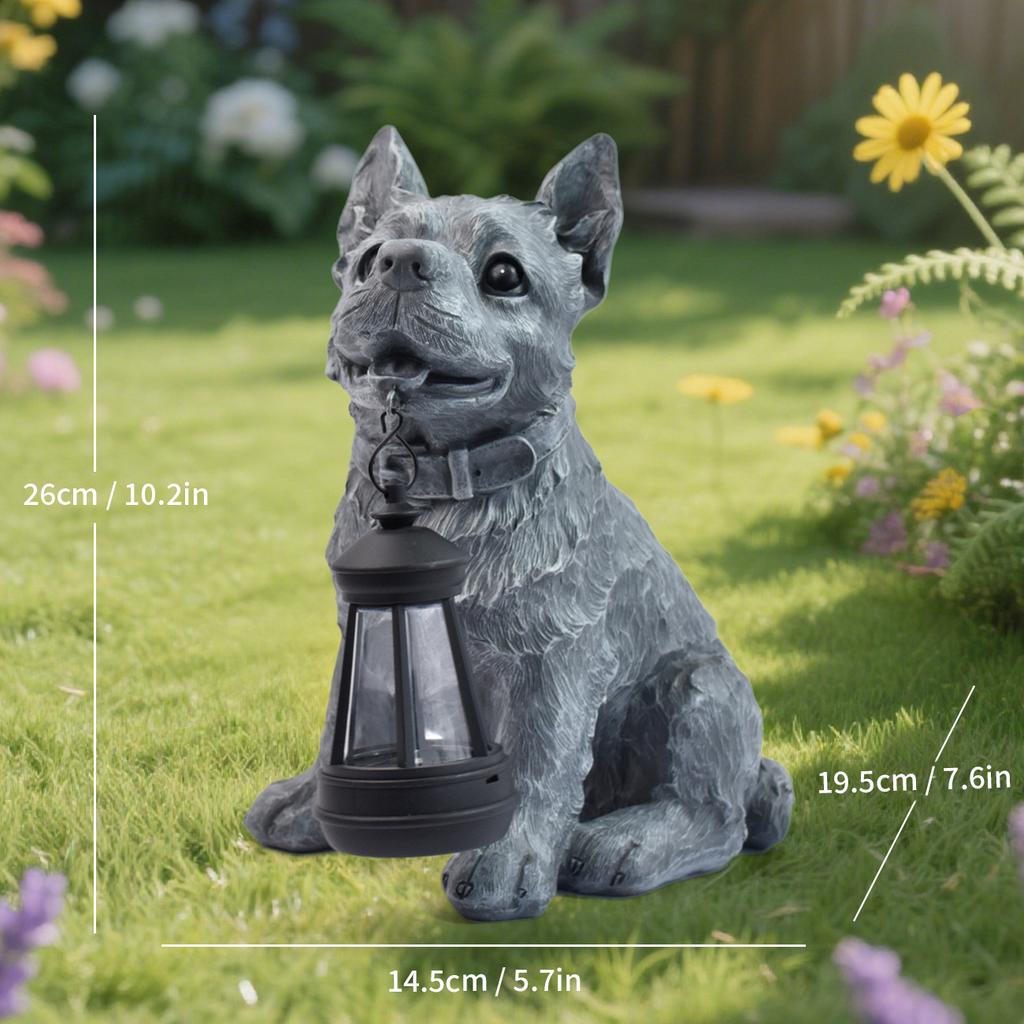 JYL TS/120,Flocked Elf Solar Garden Night Light American Figurine for Villa Outdoor Garden Resin Craft