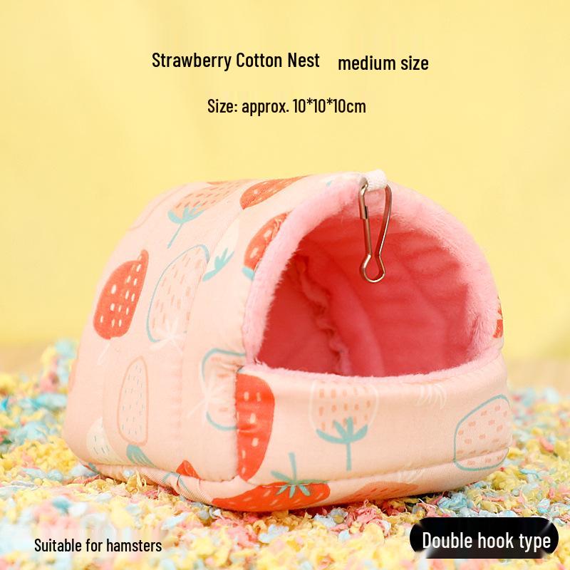 Warm Cotton Nest for Hamsters and Mice - Winter Sleeping Bag House
