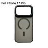 Frosted Matte Translucent Magnetic Case For iPhone 17 17Pro 17Air 17 Pro Max Metal Bracket For Magsafe Wireless Charge Cover