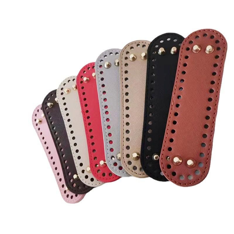 Zestaw DIY Ręcznie Robiona Tkana Torba Dno z Akcesoriami z Podstawą ze Skóry