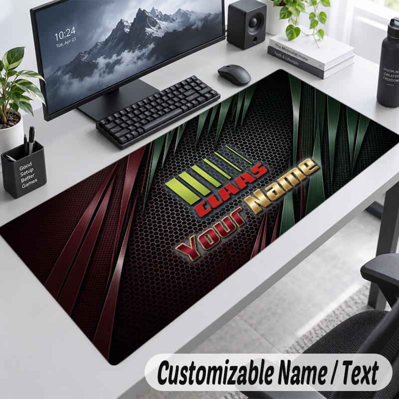 Custom Name Text Mouse Pad CLAAS Personalized Desk Pad For Work And Gaming