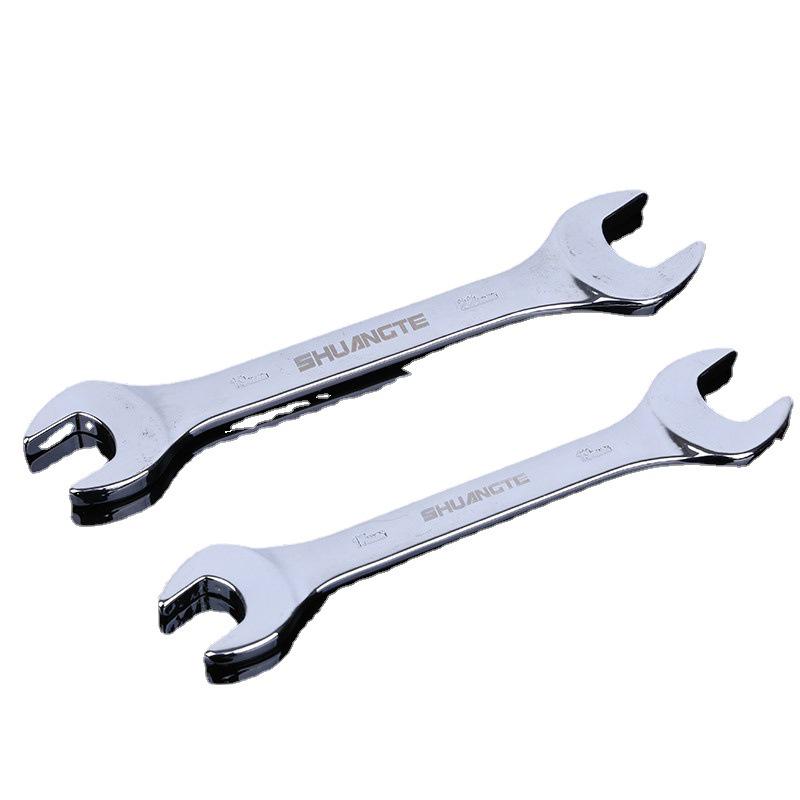 Manual Double-Ended Mirror Wrench - Fixed Opening Wrench Hardware Tool