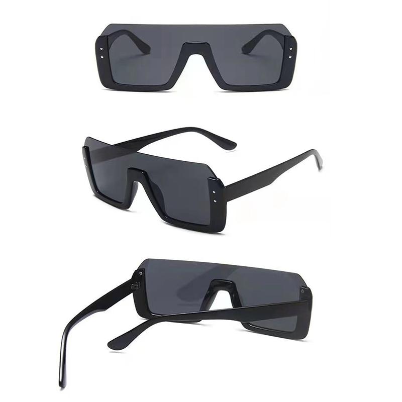Halbrahmen-Sonnenbrille für Damen, klassische quadratische Brille für Männer und Frauen, Halbrahmen-Sonnenbrille im Hippie-Stil für draußen