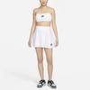 Nike NSW Air Pique Printed Logo Breathable Sporty A-Line Comfortable Casual Skirt Women Bottoms White DO7605-100