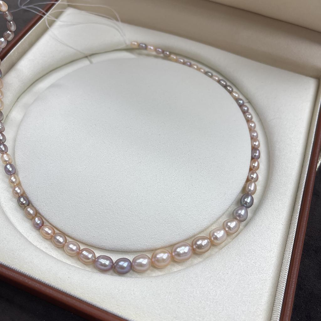 36cm Natural Freshwater Pearl Beads Strand 4-10mm Rice Pearls for Handmade Jewelry Making DIY Necklaces Bracelets Earrings Accessories, Luxury Gifts
