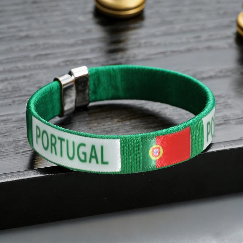 Handwoven USA-Canada-Mexico 2026 World Cup Team Bracelet - Football Fan Souvenir