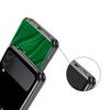 Phone Case for Samsung Galaxy Z Flip 3 4 5 6 7 Folding Black Shell For Samsung Z Flip4 Flip5 PC Hard Cover Large Brazil Flag