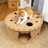 Breathable Cat Tunnel House Non-Shedding Scratching Board Cat Tunnel Play Center  Home Indoor