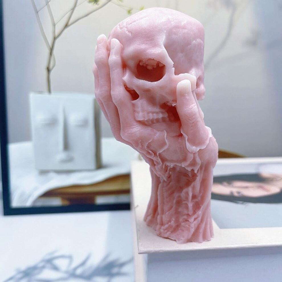Skull Shaped Silicone Molds for Candle Soap Halloween Present,