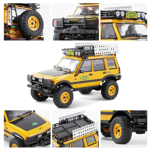 FMS 1/24 RC Crawler RTR FCX24M Land Rover Family Camel Trophy Edition Licensed RC Model 4WD RC Rock Truck 2.4GHz Hobby-Grade RC Car Model Mini Off-Roa