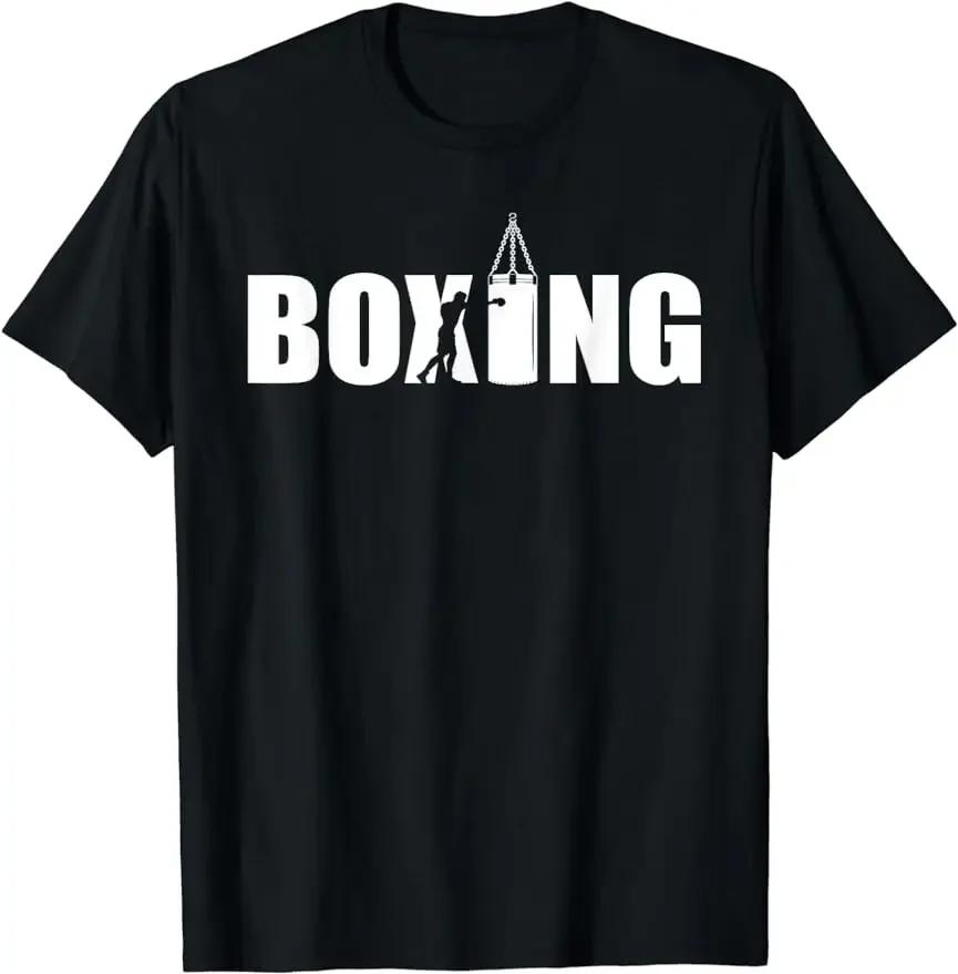 Boxing Fan Fitness Boxer Kickboxing Fan T-shirt Unisex Men's Clothing Personality High Quality Custom Printed T-shirt Tops