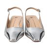 Fabio Rusconi Women's Slim Square Toe Back Band Pumps, Silver, Size 22.5cm, F41304