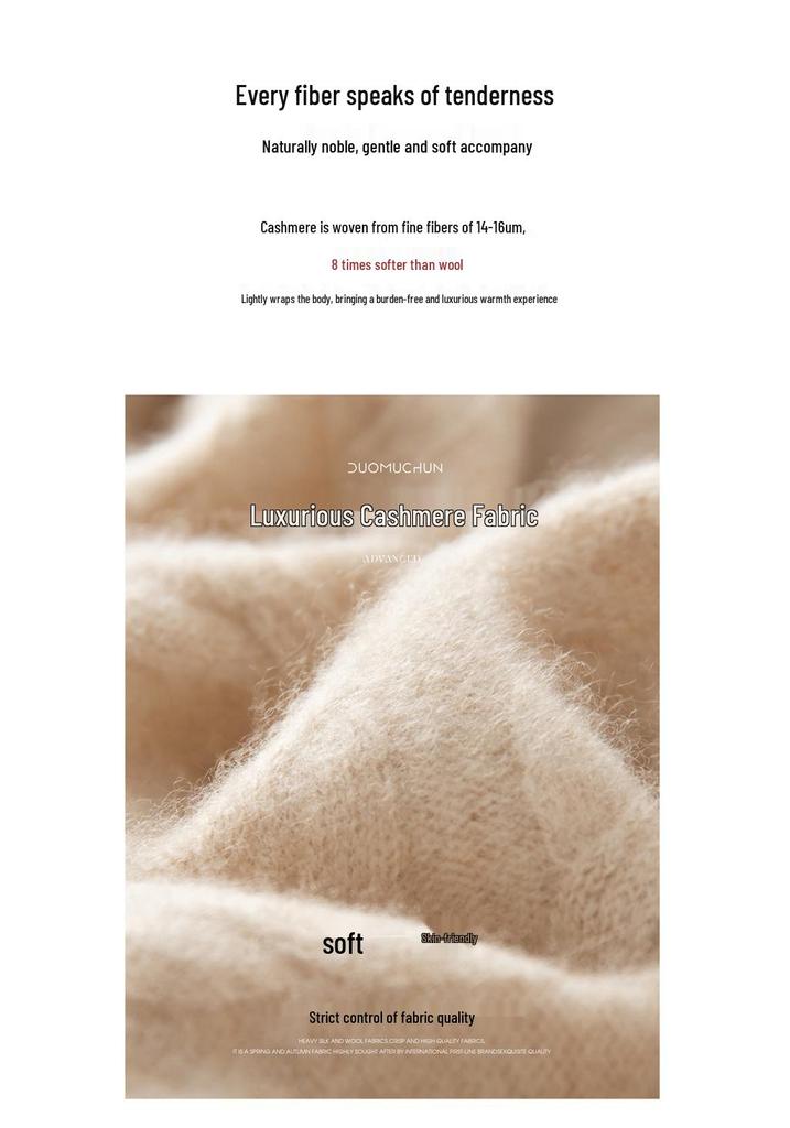 Women's Thickened Hooded Cashmere Cardigan - Autumn/Winter Fashion, Loose Cable Knit, Long Sleeve Base Layer