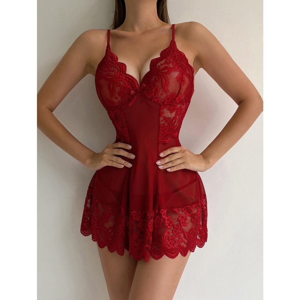 Sex Underwear Sexy Lace Mesh Nightdress Homewear Sex Suit