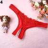 G-string Panties Low Waist Open Crotch See-through Hollow Hip G-String Panties Women Accessory