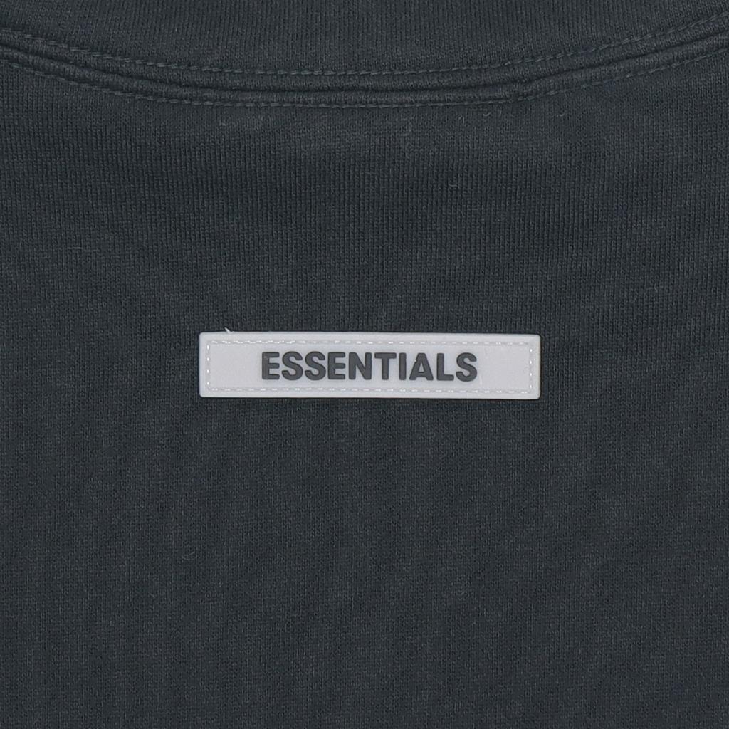 Fear of God Essentials Fleece-Lined Mockneck Sweatshirt Unisex Tops Black FOG-FW20-331