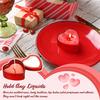 ABUL-48 PCS Heart Shape Metal Tins With Lid Metal Tin Cans Empty Candle Tins Red And Pink Valentine's Day Gift Boxes