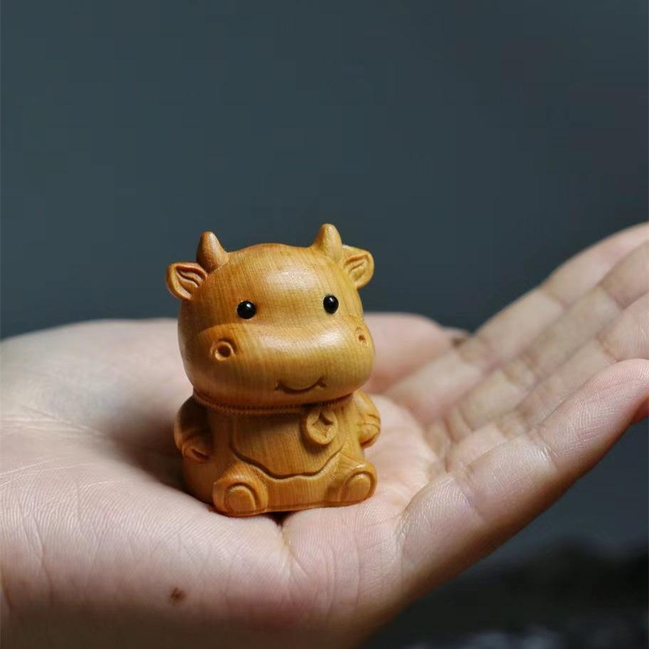 Holz Katze Tiger Schlange Dekoration Haus Schreibtisch Ornamente Chinesischer Stil Haustier Niedlich Kleines Tier Holz Handwerk Kindergeschenk