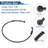 Motoforti 70cm Motorcycle Brake Clutch Oil Hose Line  Black