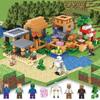 Compatible Lego Bricks: Minecraft Cave, War Village Puzzle for Boys, Birthday Gift