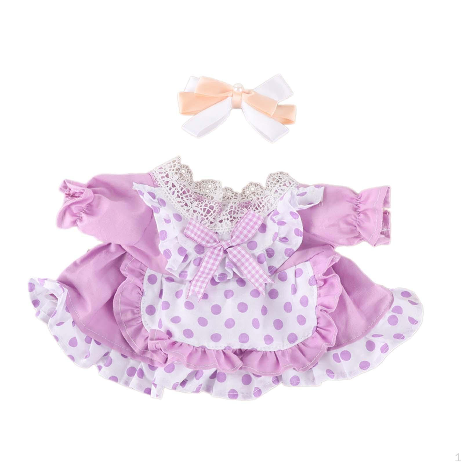 

Аксессуары для платья куклы 38 см Очаровательная одежда для девочки Повседневная мини для возраста фиолетовый