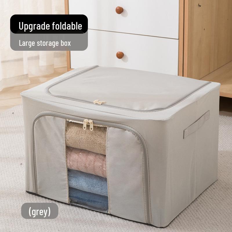 Foldable Washable Oxford Cloth Storage Box - Large Organizer for Quilts, Clothes, and Toys