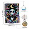 Full Round Diamond Painting Skull and The Moon Art Rhinestone Picture Mosaic DIY 5D Cross Stitch Embroidery Home Decoration
