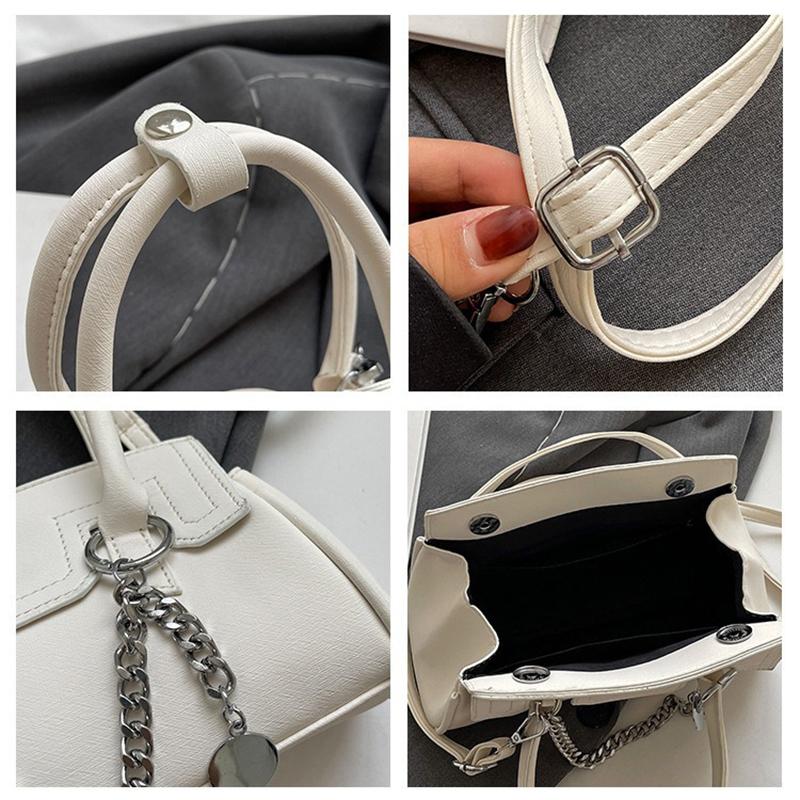 Lässige Schultertasche Kleine Tasche Damentasche 2024 Neue einfache Textur Umhängetasche Mode Handtasche Kleine quadratische Tasche