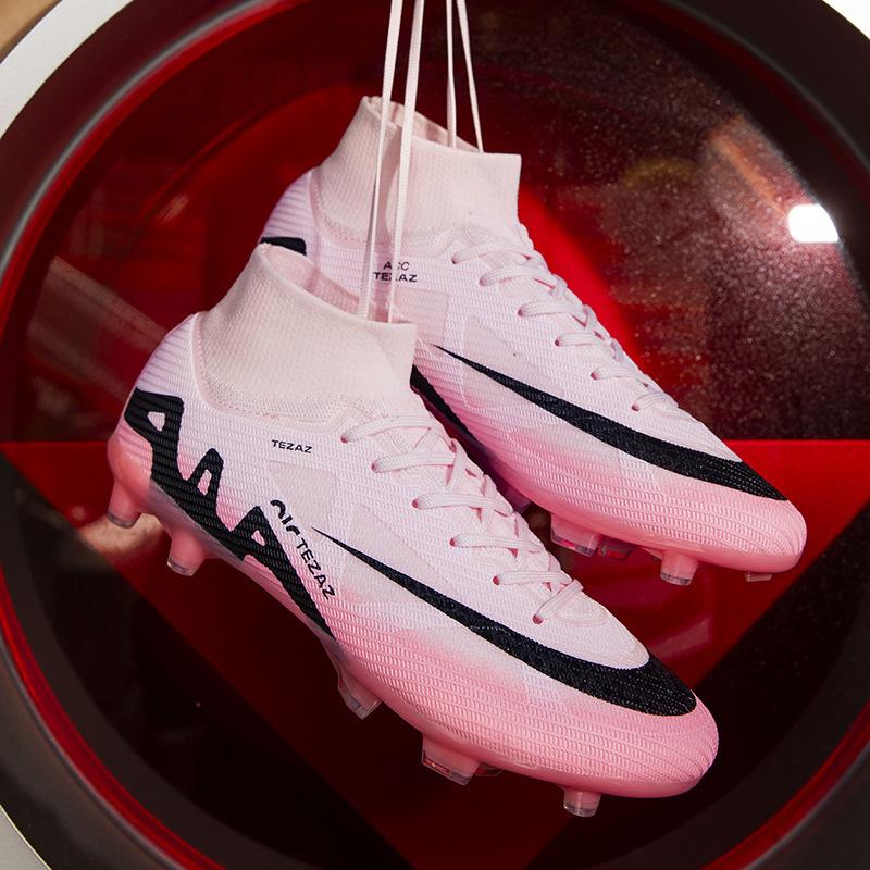 15 Scarpe da Allenamento Sportivo Speciali per Calcio High-Top con Chiodi Ag, Tessuto Fly-Weave Senza Cuciture, per Uomo e Donna
