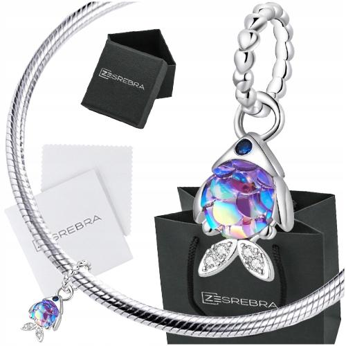 Holographic Fish Charms, 925, Opal Fish Pendant Bead