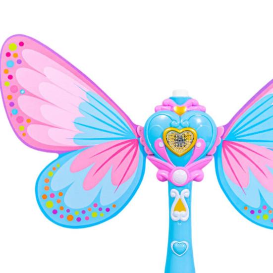 Yousheng Bubble Blower Detachable Electric Safe Leak-proof Smooth Surface Entertainment Novelty Butterfly Shape Bubble Stick Girl Toy