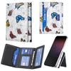Bolsa de cartão divisória magnética Magsafe universal para telemóvel iPhone, bolsa de cartão de armazenamento pintada com cartoon Samsung