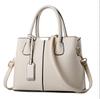 Women's Large Capacity Solid Color Tote: Cross-border Style, Splice Design, Shoulder or Handbag for Moms
